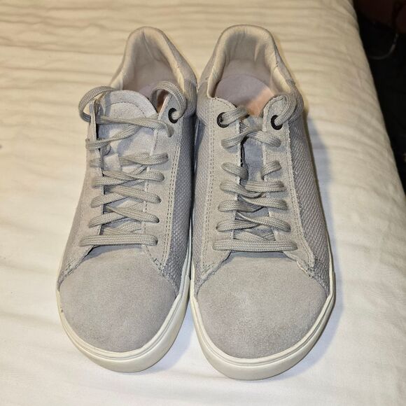 BIRKENSTOCK Bend Low suede leather sneakers shoes 39 US L 8 M6 Whale gray - Picture 3 of 8